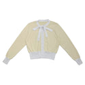 Yellow Neck Tie Shannon Cardigan