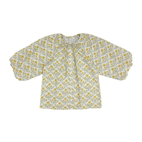 Yellow Flower Evita Blouse
