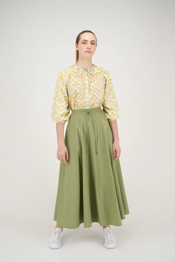 Yellow Flower Evita Blouse