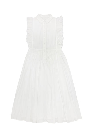 White Ruffle Sleeve Greta Jumper