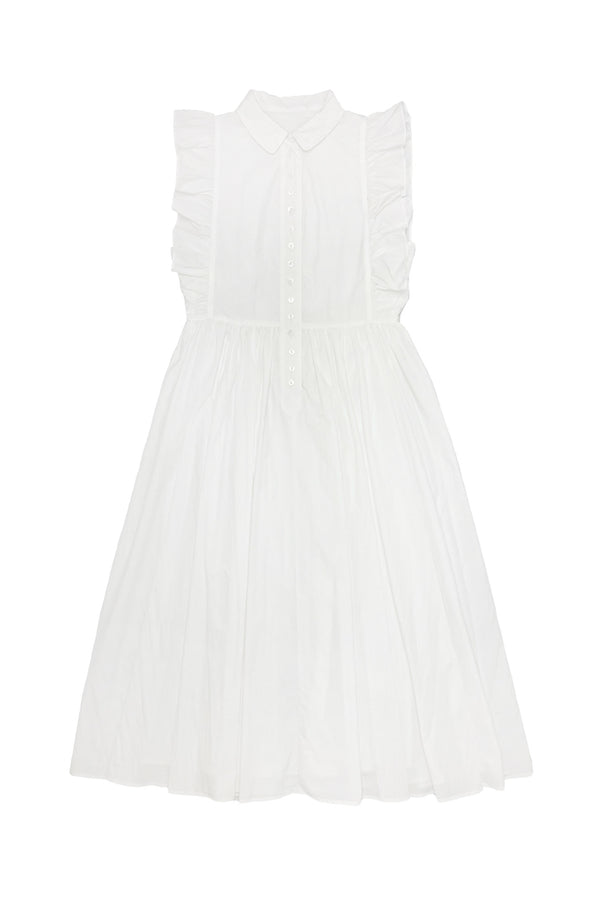 White Ruffle Sleeve Greta Jumper