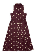 Burgundy Polka Dot Greta Jumper