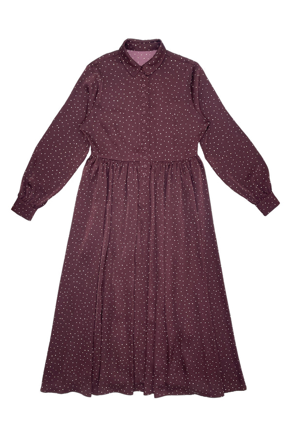 Marroon Hearts Jessica Dress