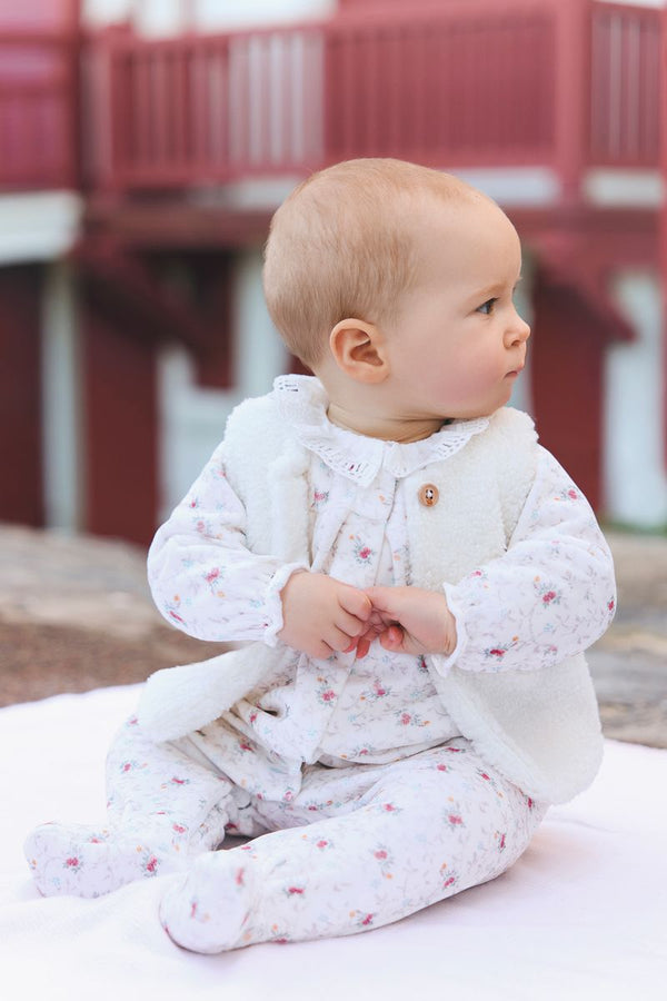 Ivory Baby Faux Fur Vest