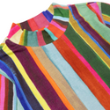 Multicolor Striped Turtleneck