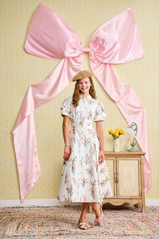 Multicolor Floral Button Down Dress