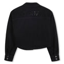 Black Denim Heart Pocket Overshirt