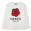 Off White Flower Logo Long Sleeve Tee