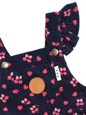 Indigo Cherry Pie Pinafore Cord Dress
