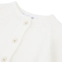 Cream Baby Scallop Hem Knit Cardigan