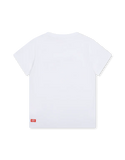 White Tak Unisex Multicolor Logo Tee