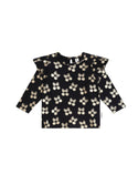 Black and Gold Cherry Pie Frill Top