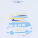 White Surfboard Van Tee