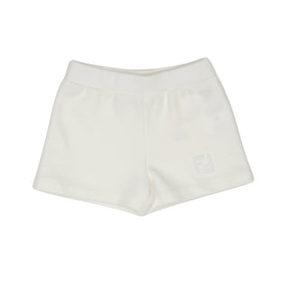 White Baby Logo Sweat Shorts