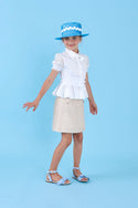 White Smocked Blouse