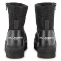 Black Glitter Winter Boots