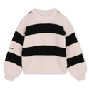 Pink Black Stripes Sweater