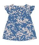 Blue Multi Baby Short Sleeve Floral Blouse
