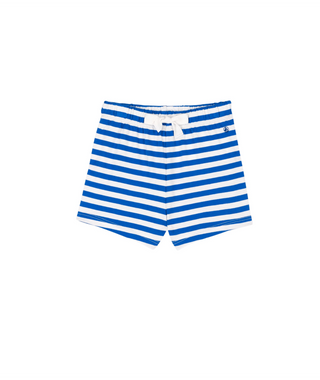 Blue and White Baby Striped Shorts