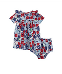 Multicolor Baby Floral Bloomers and Dress