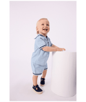 Light Blue Baby Chambray Sailor Shorts Set