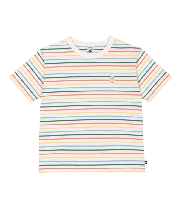 Multicolor Striped Ice Cream Tee