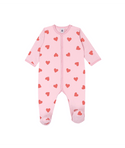 Pink Heart Footie