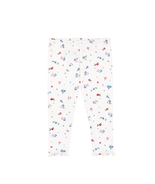 White Baby Floral Legging