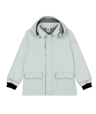 Mint Hooded Raincoat
