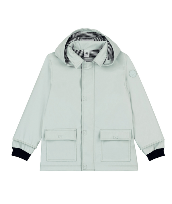 Mint Hooded Raincoat
