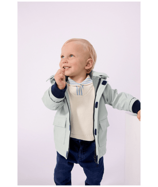 Mint Baby Hooded Raincoat
