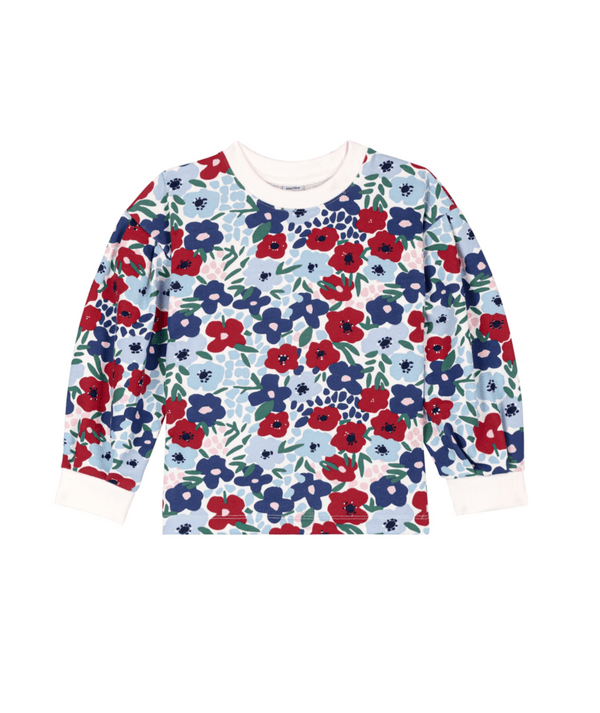 Multicolor Flower Crewneck