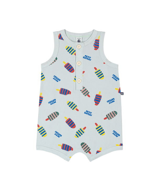 Mint Baby Ice Cream Romper