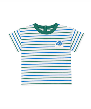 Blue and Green Baby Striped Tee