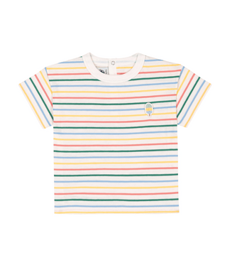 Multicolor Baby Striped Ice Cream Tee