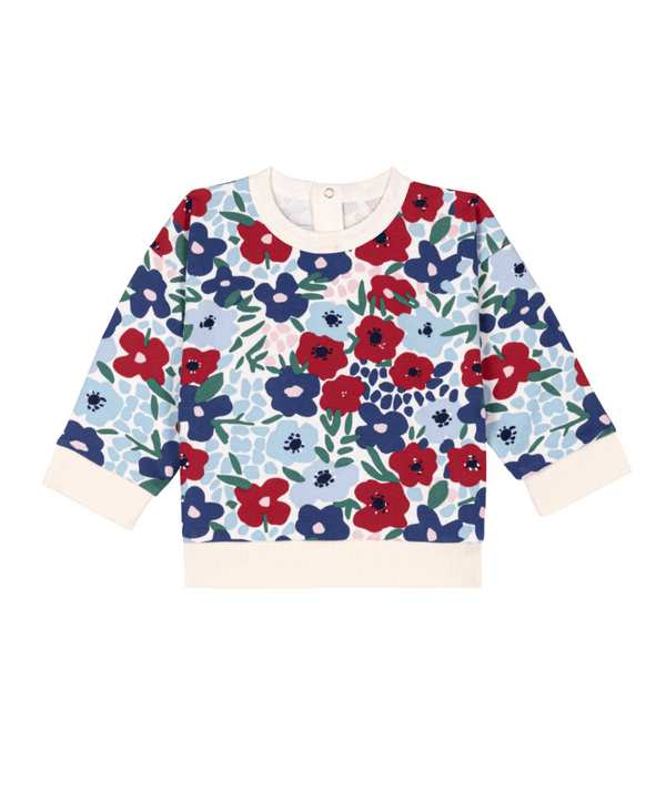 Multicolor Baby Flower Crewneck
