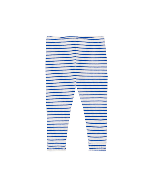 White and Blue Baby Stripe Legging
