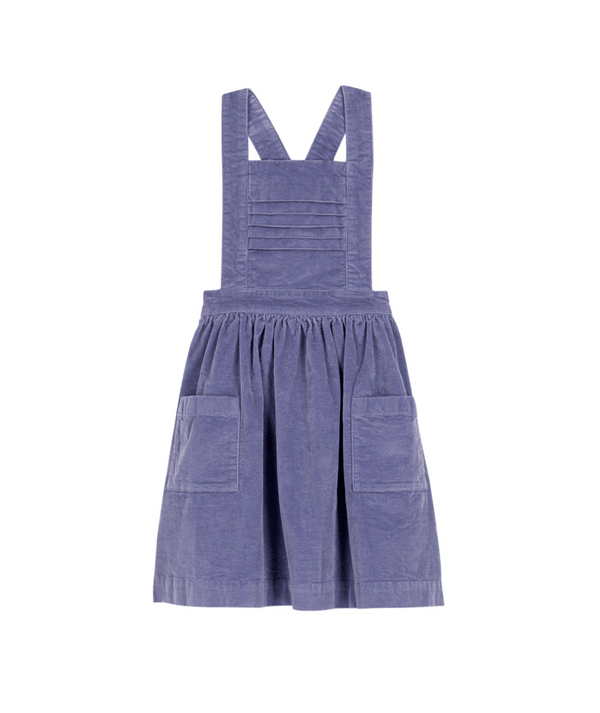Purple Corduroy Jumper Dress