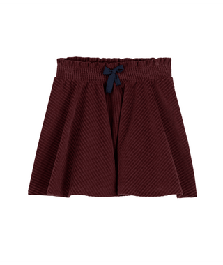 Burgundy Corduroy Skirt