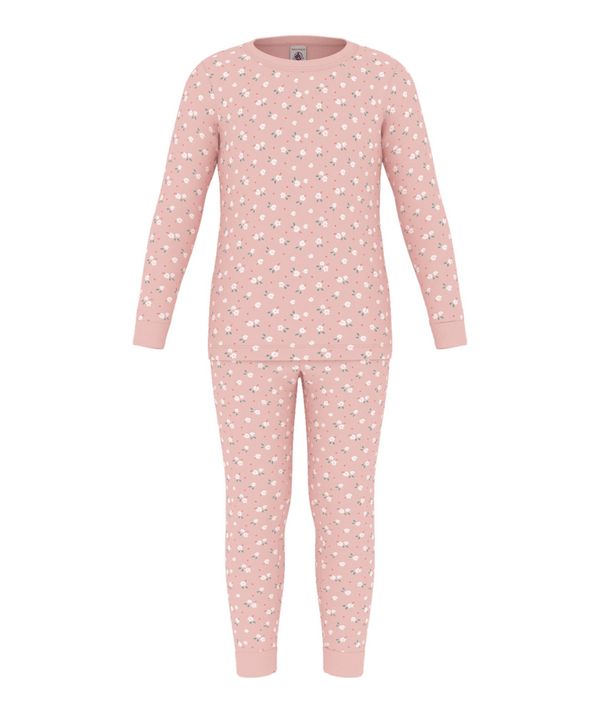Pink Floral Pajama Set