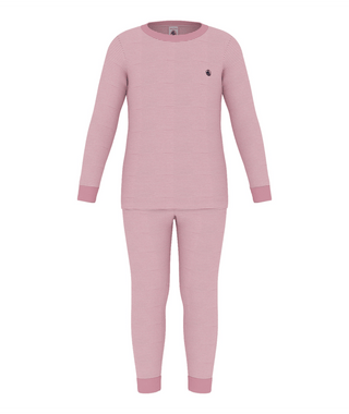 Pink and White Thin Stripe Pajama Set