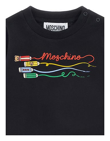Black Crayon Moschino Long Sleeve Tee