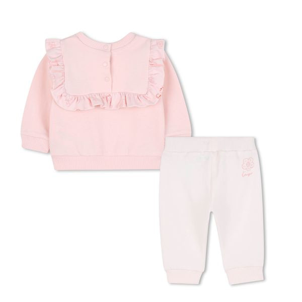 Pink Ruffle Sweatshirt and Leggings