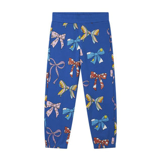 Blue Multicolor Bows Joggers