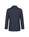 Navy Pinstripe Double Breasted Jacket