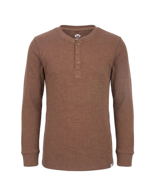 Brown Craftsman Thermal Henley