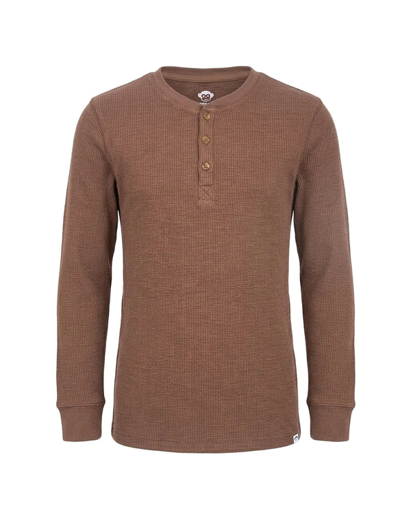 Brown Craftsman Thermal Henley