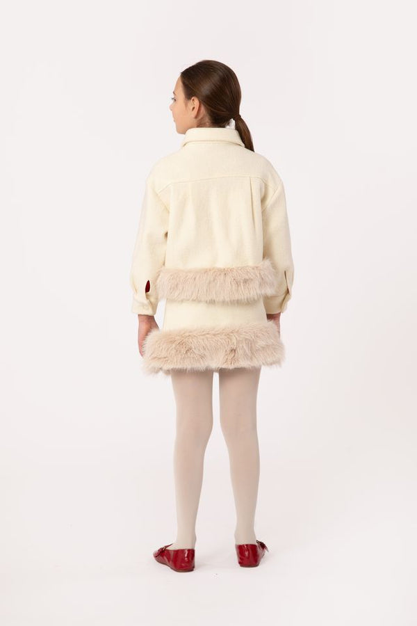 Ivory Dodo Fur Jacket