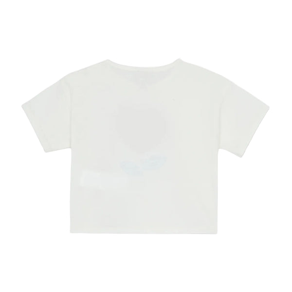 White Baby Heart Flower Coeur Tee
