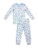 Blue Pickleball Print Pajama Set